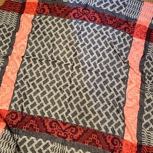 Anthropologie by Echo big scarf blue red pink